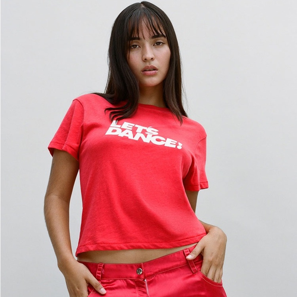 Realisation Par David Bowie Let’s Dance Tee, red, xs